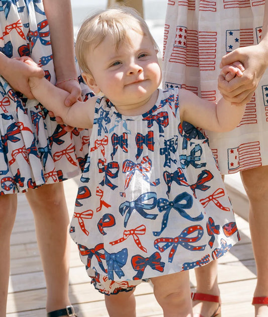 Red, White, & Bows Baby Set