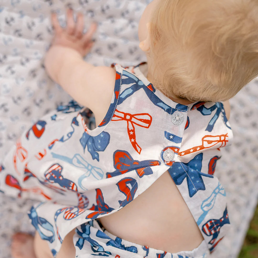 Red, White, & Bows Baby Set