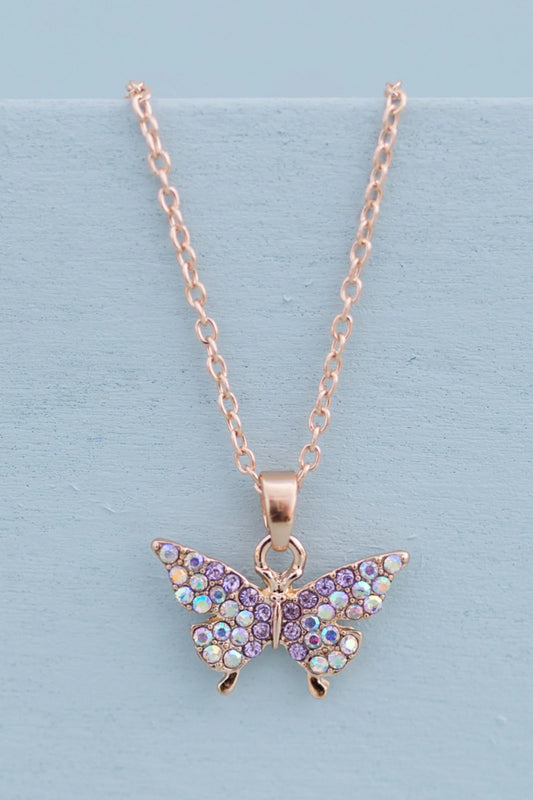 Butterfly Gem Necklace