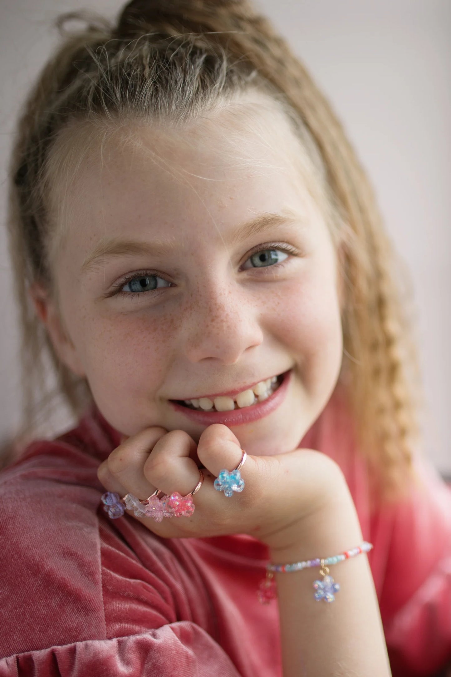 Shimmer Flower Rings