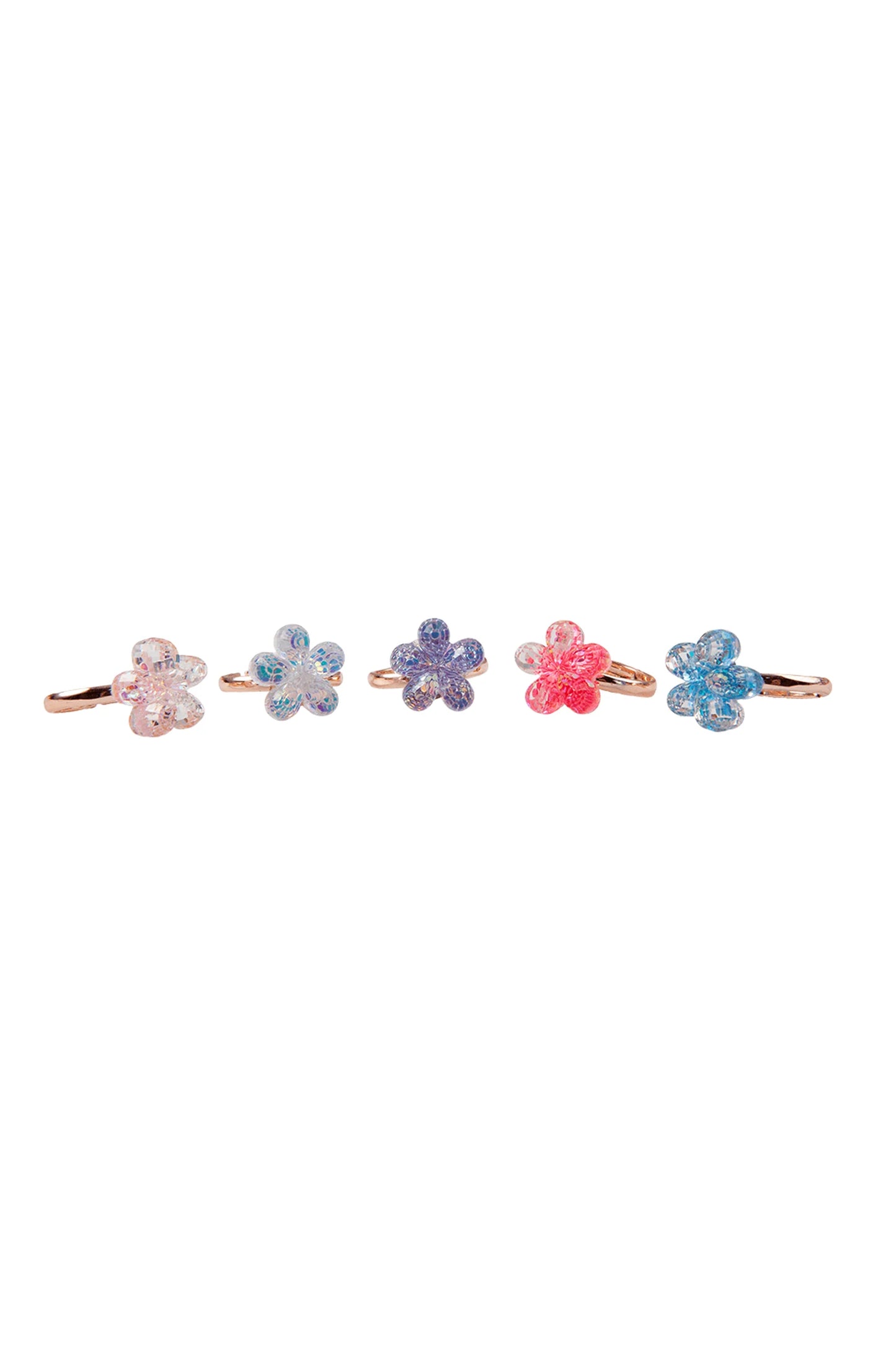 Shimmer Flower Rings