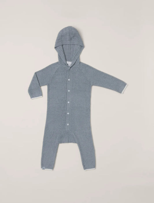 Barefoot Dreams Moonbeam/Pearl Hooded Onesie