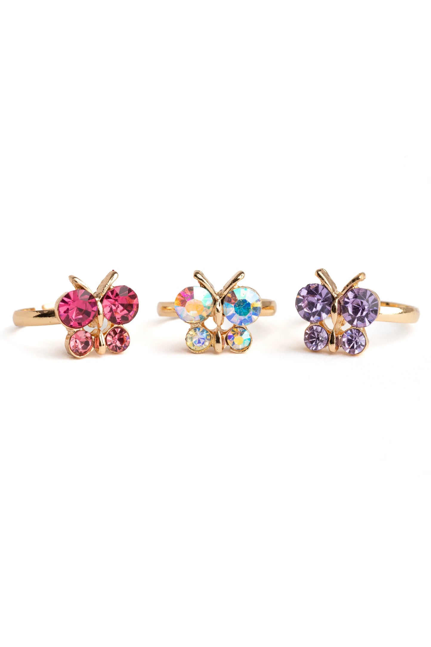 Butterfly Gem Rings