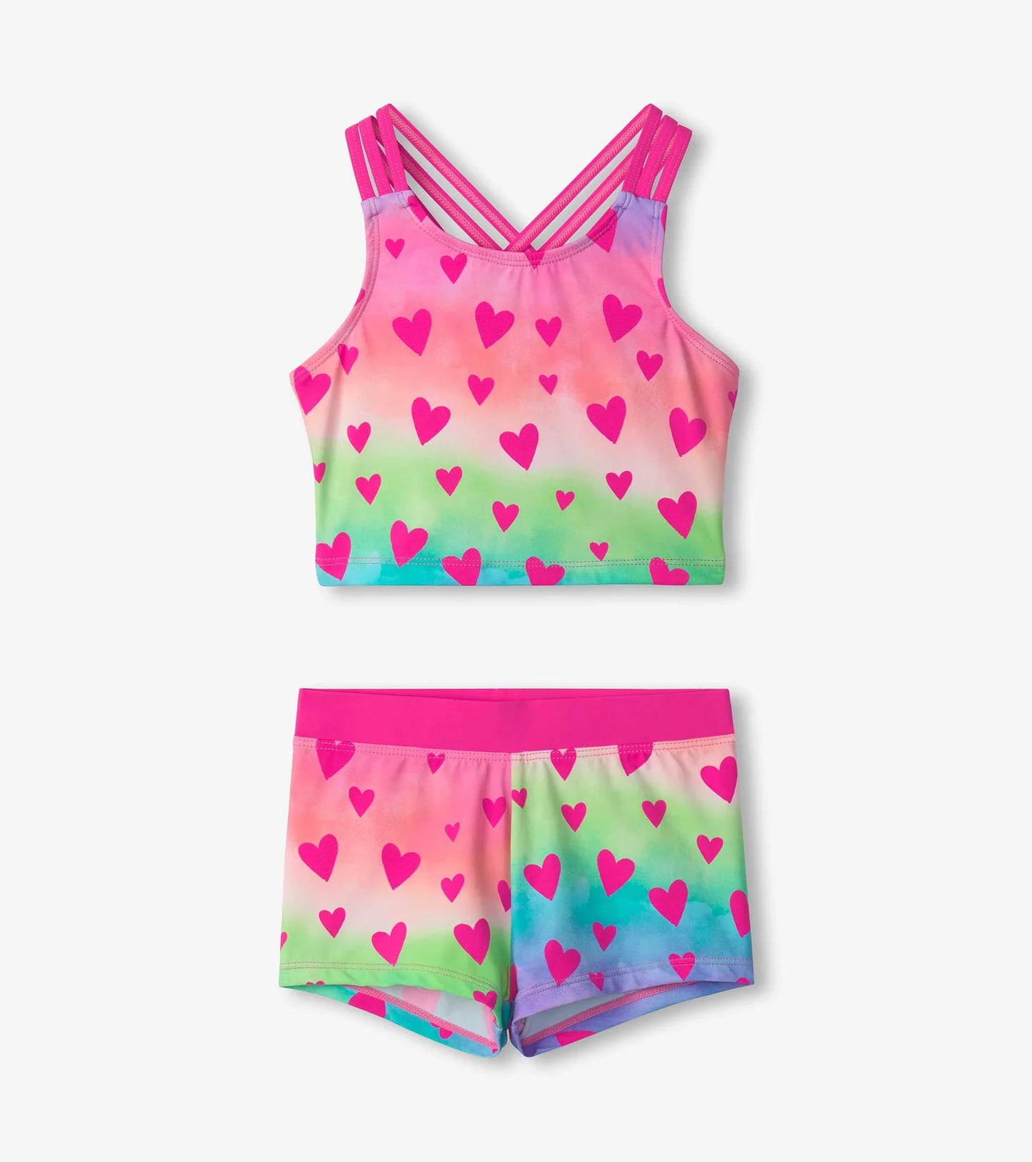 Kaleidoscope Hearts Two-Piece Short Swimsuit