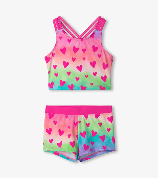 Kaleidoscope Hearts Two-Piece Short Swimsuit