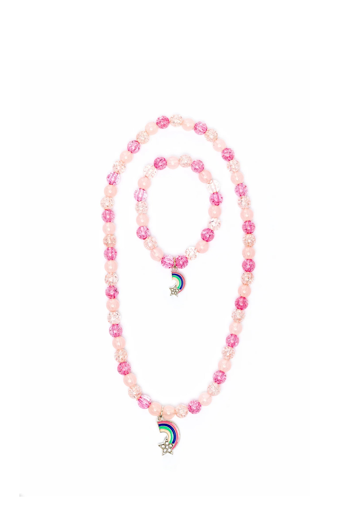 Rainbow Necklace & Bracelet Set