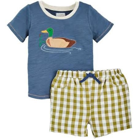 Navy Duck Short Set