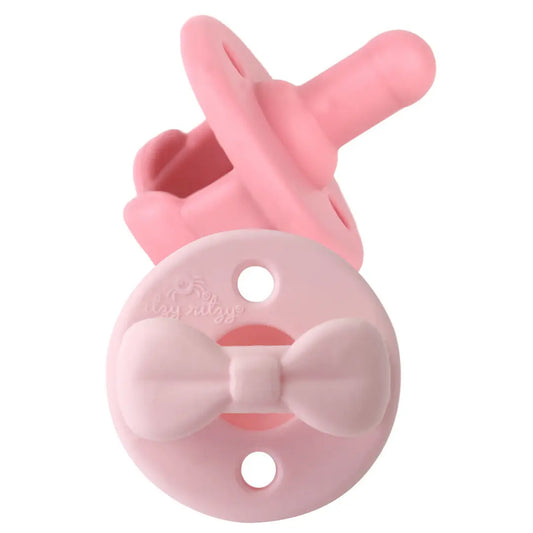 Pink Bows Sweetie Soother Paci Set