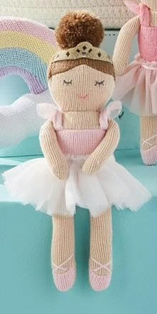 Brunette Princess Knit Rattle