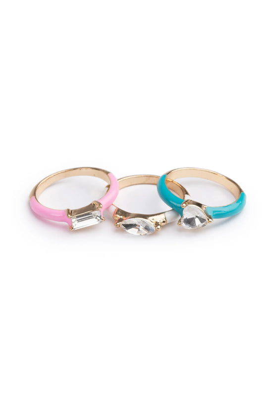 Chic Crystal Cool Rings