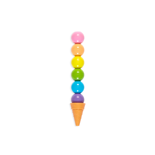 Rainbow Scoops Stacking Crayons