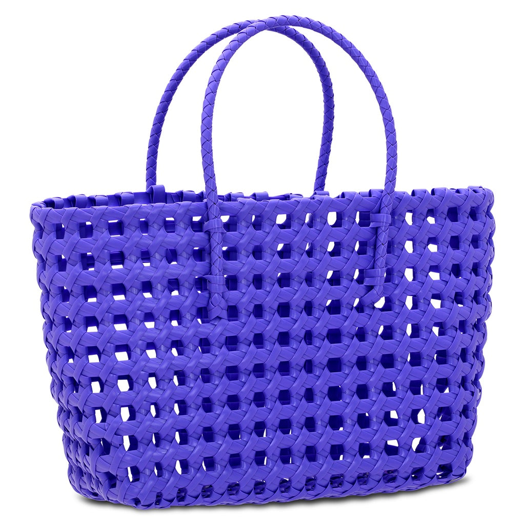 Large Woven Purple Tote
