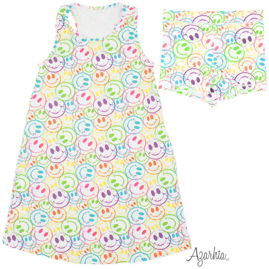 Splatter Smiley Izzy Tennis Dress & Shorts