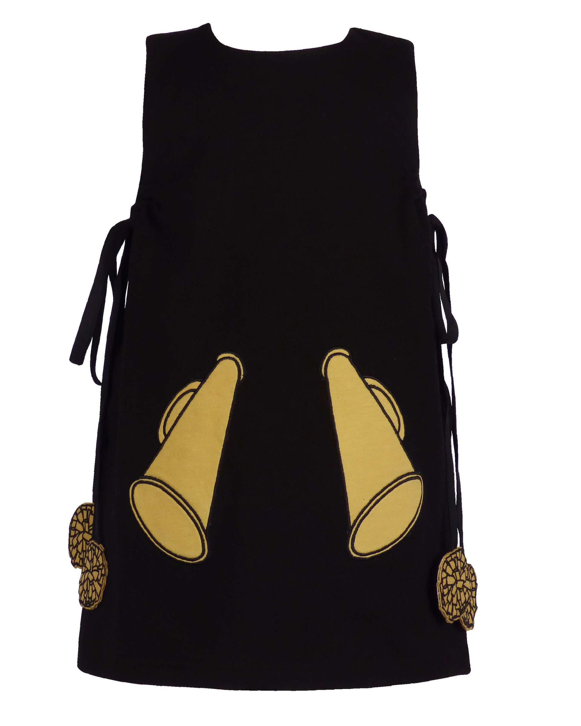 black and gold gameday dress Black & Gold Full Sequin Jersey Dress Queen of Sparkles