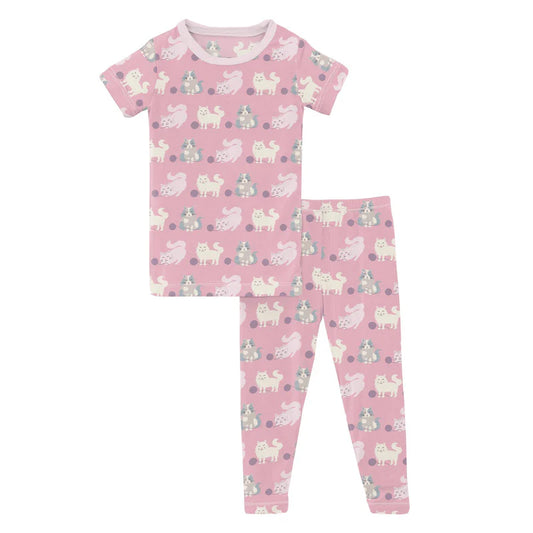Cake Pop Cats and Yarn Pajama Set