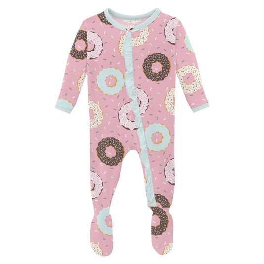Cake Pop Donut and Sprinkles Ruffle Footie