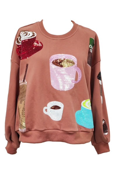 Coffee Caffeine Queen Sweatshirt