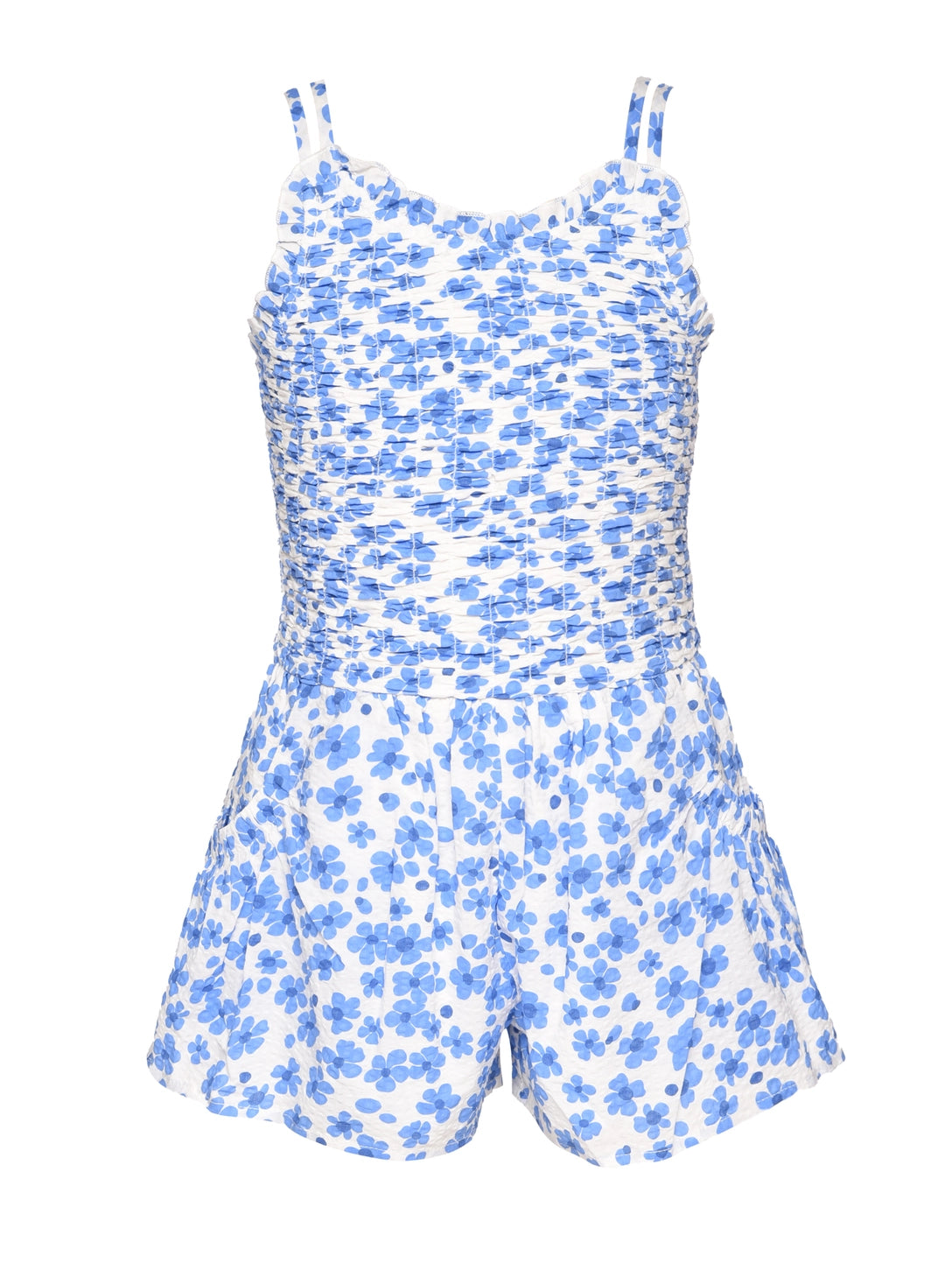 Blue Multi Floral Romper