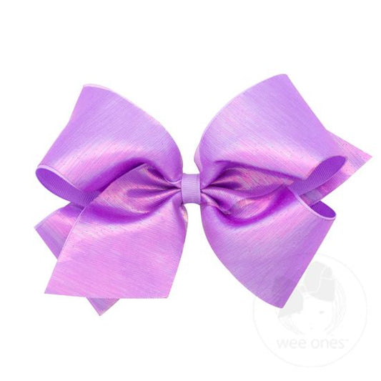 Lavender Iridescent Overlay Bow