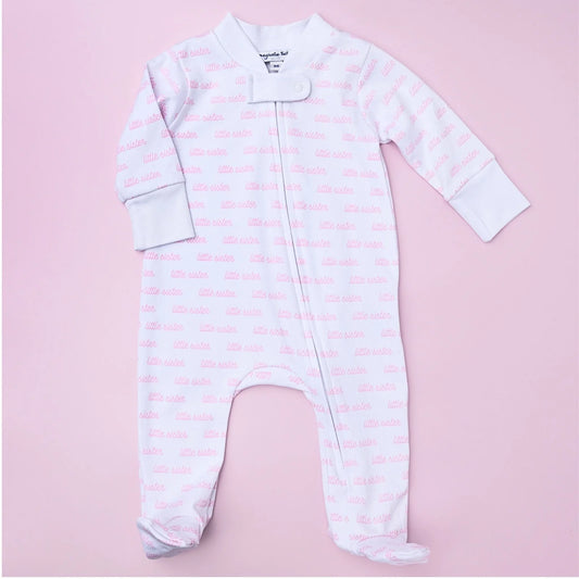 Pink Little Sister Footie