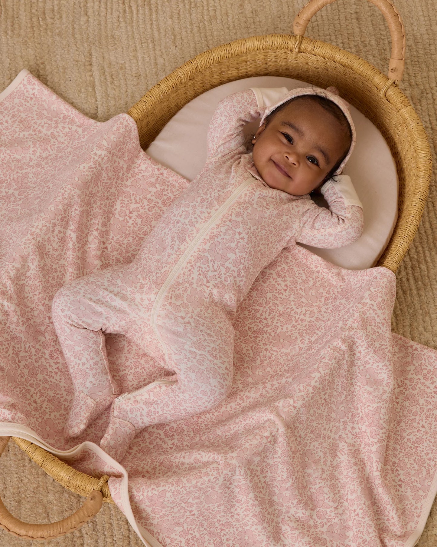 Long Sleeve Sleeper Pink Blossom