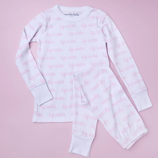 Pink Big Sister Pajama Set