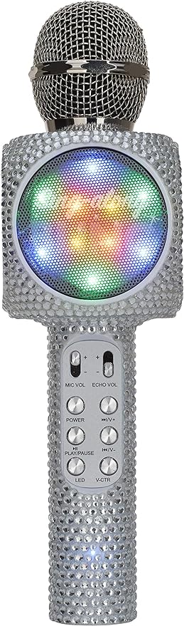 Silver Bling Karaoke Mic
