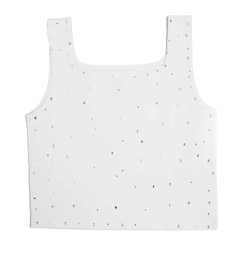 White Glam Tank