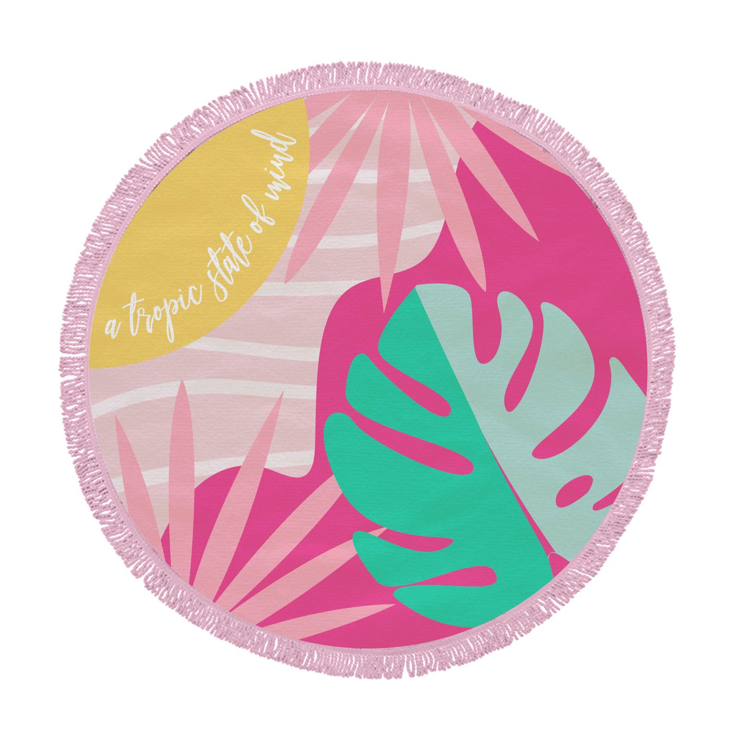 Tropical Round Beach Towel