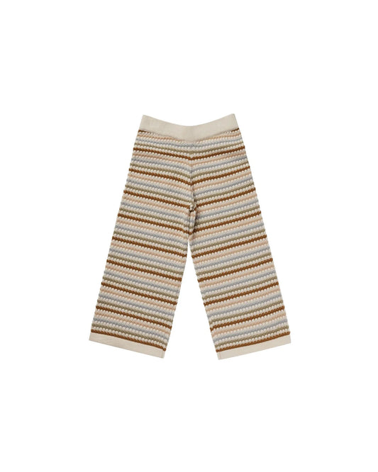 Honeycomb Stripe Wide Leg Pant