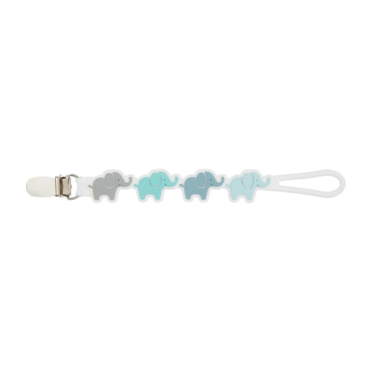 Blue Elephants Paci Clip