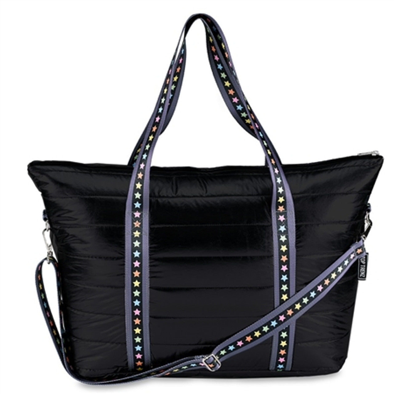 Black Tote Multi Star Straps