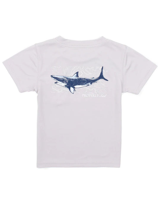 Performance Tee Topo Shark Ice Grey