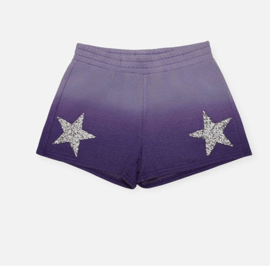 Purple Ombré Star Shorts