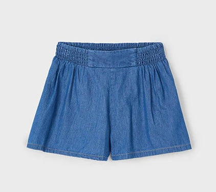 Denim Frayed Hem Short