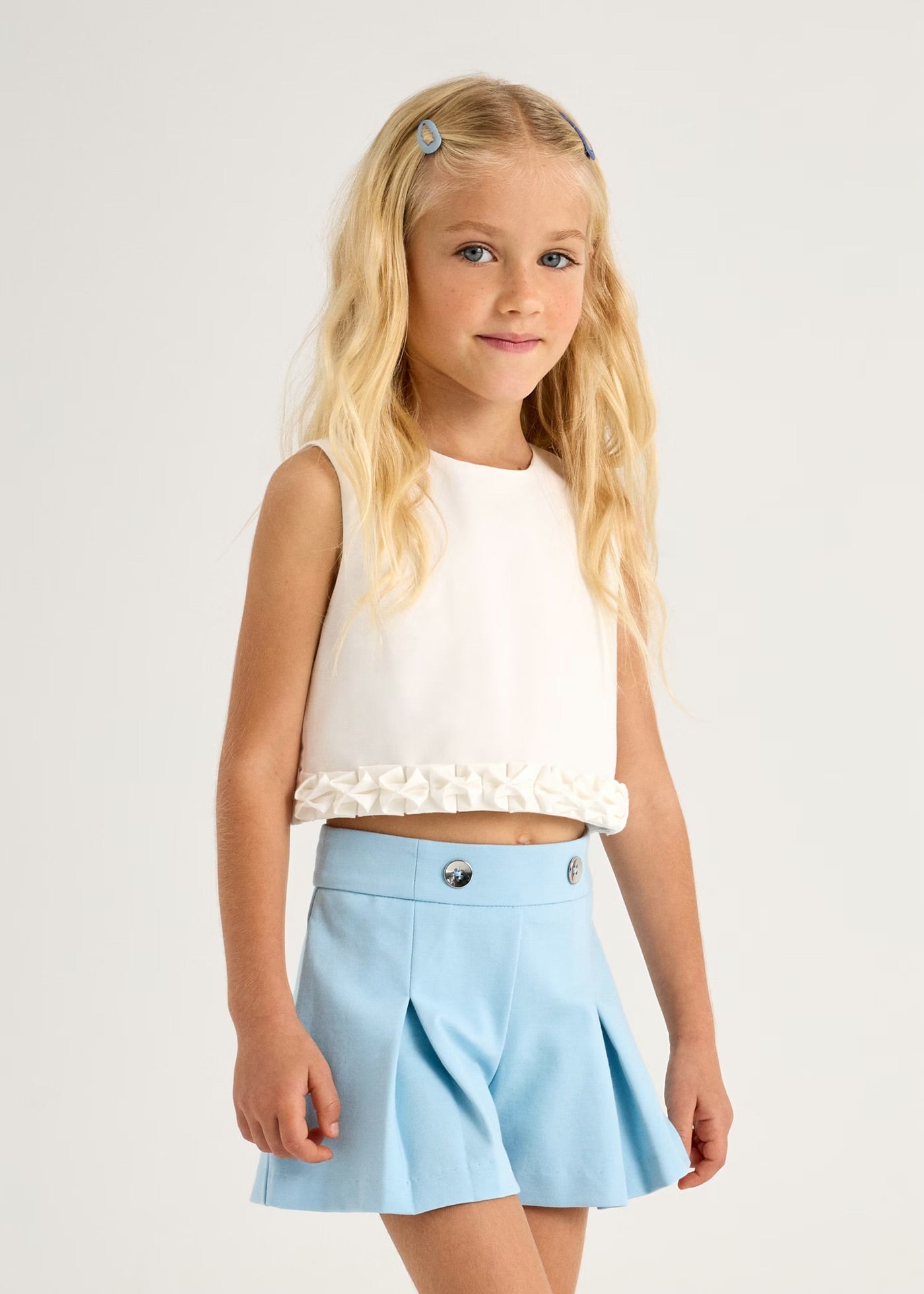 Light Blue Dress Shorts