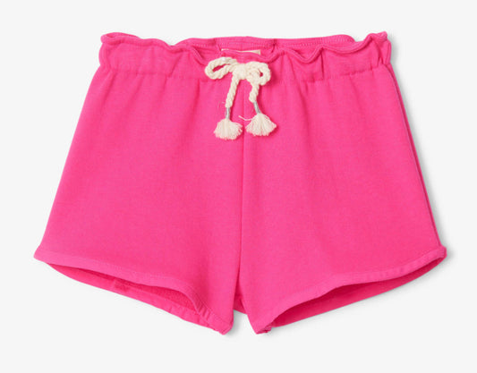 Fuchsia Paper Bag Shorts