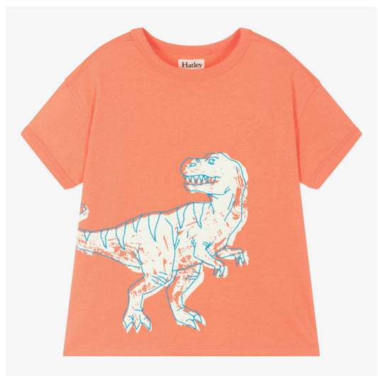 Dino Glow Ringer Tee