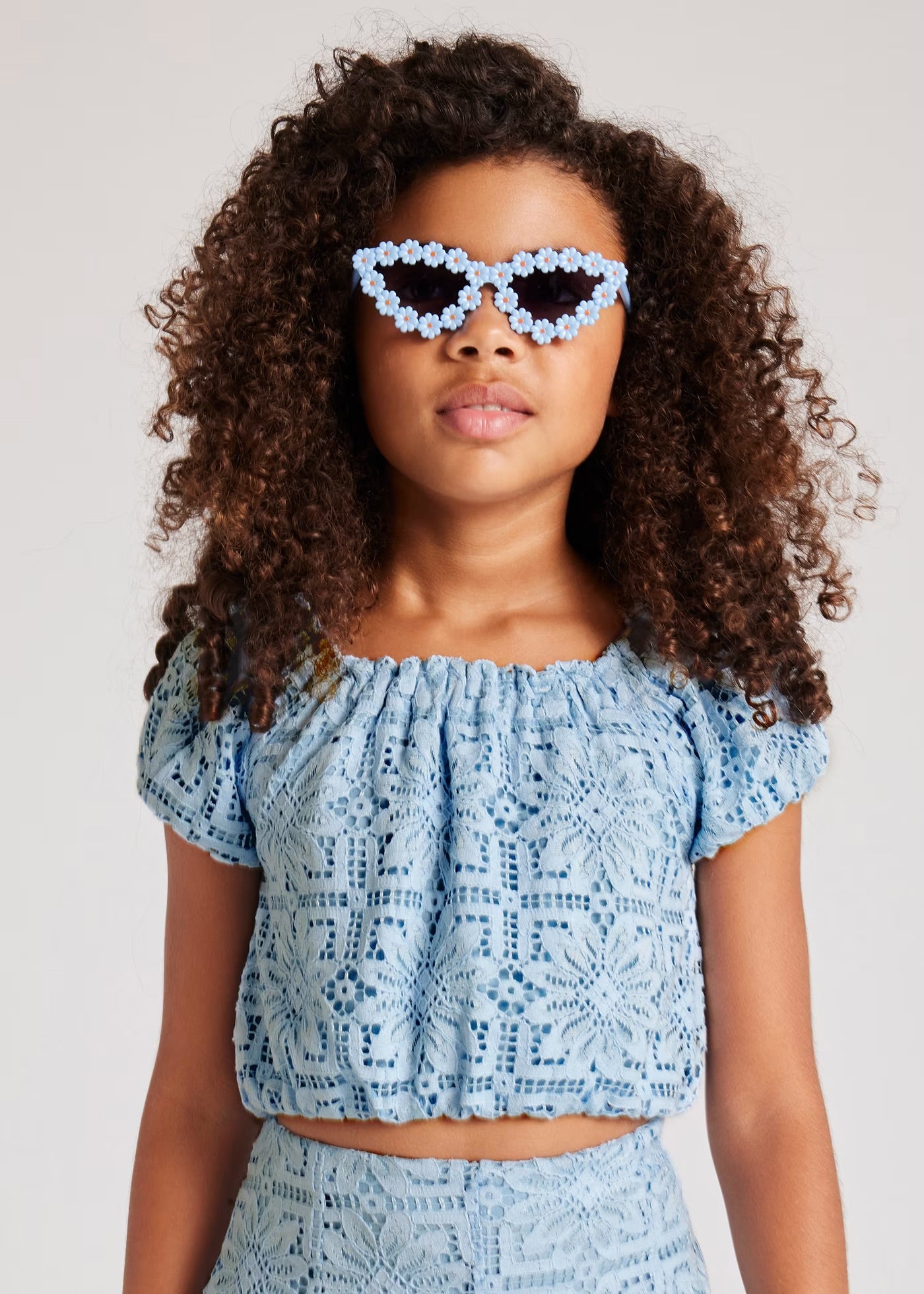 Blue Lace Top
