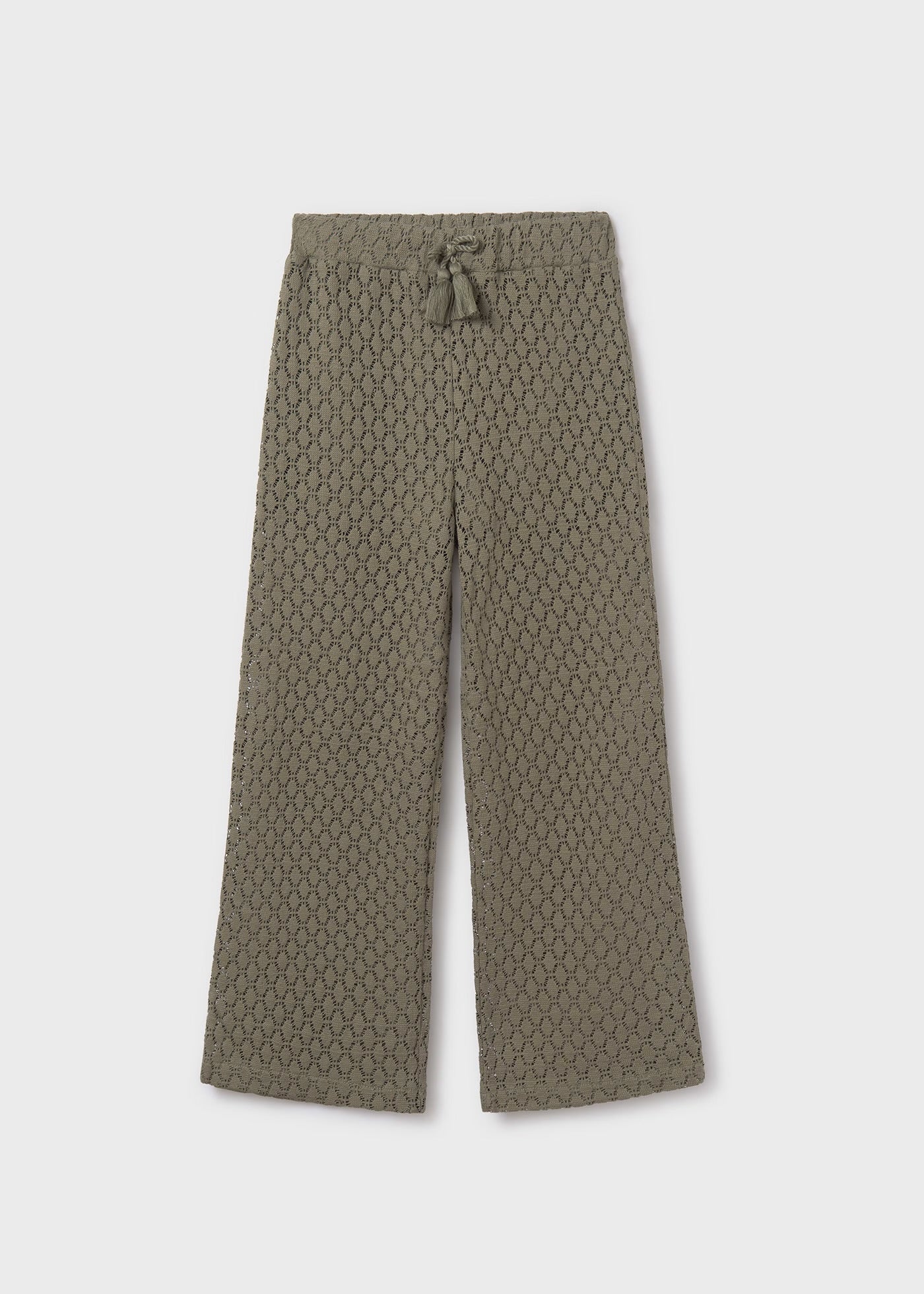 Olive Eyelet Pants