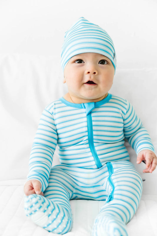 Blue Stripe Footie