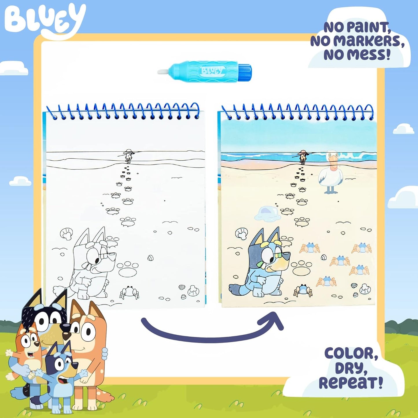Bluey Aqua Art