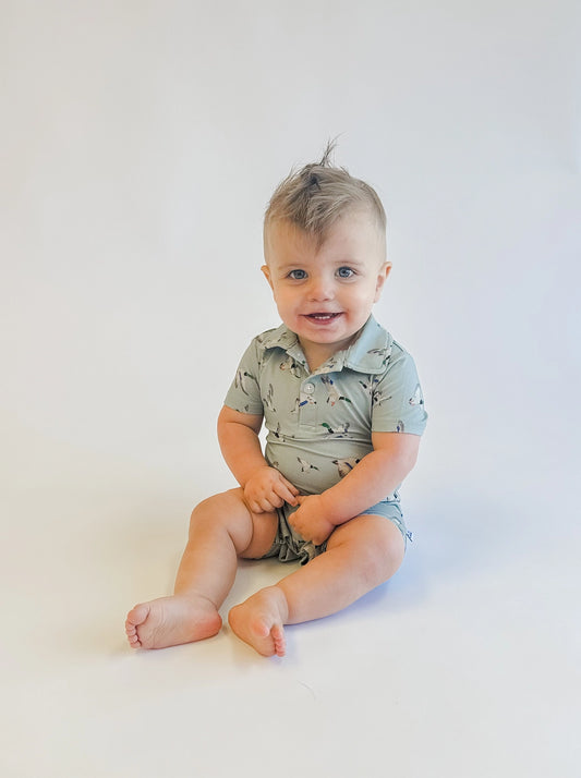 Mallards SS Polo Romper