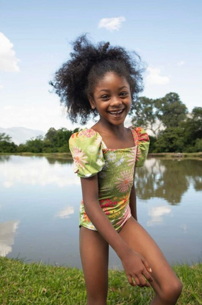 Garden Verde Waffle One Piece