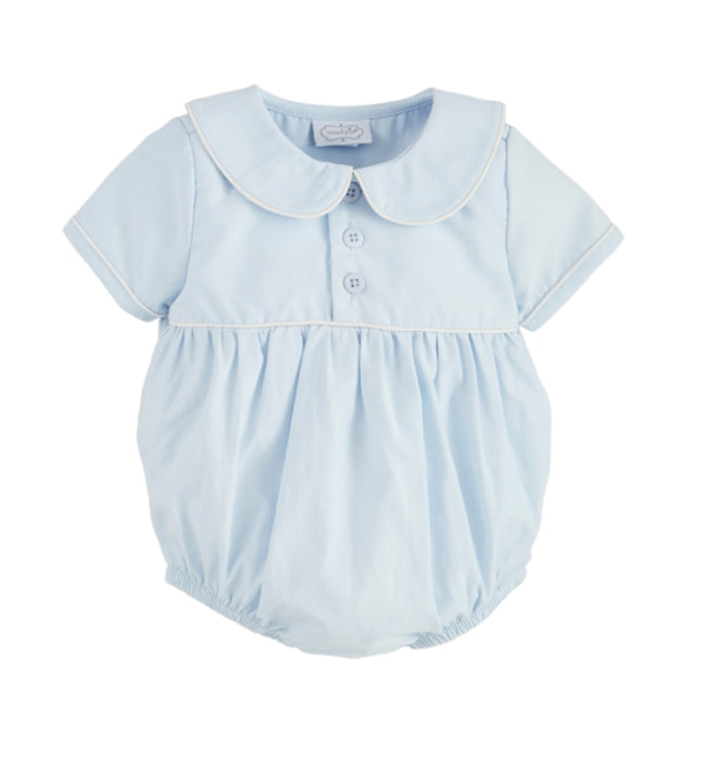 Blue Collared Poplin Bubble