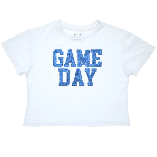 Royal Blue Sequin Game Day Tee