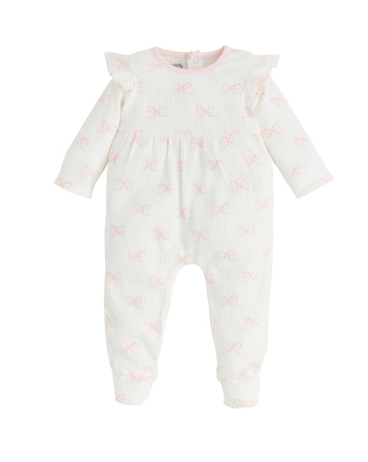 Bow Baby Ruffle Sleeper