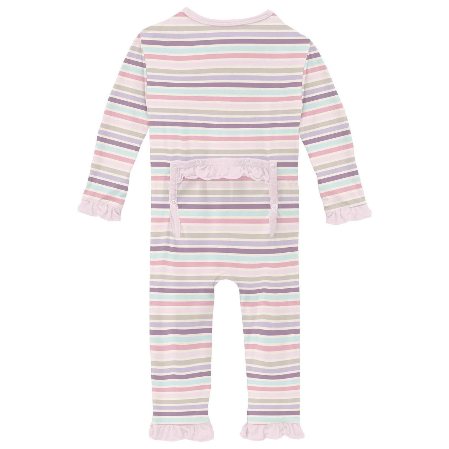 Ice Cream Stripe Ruffle Coverall