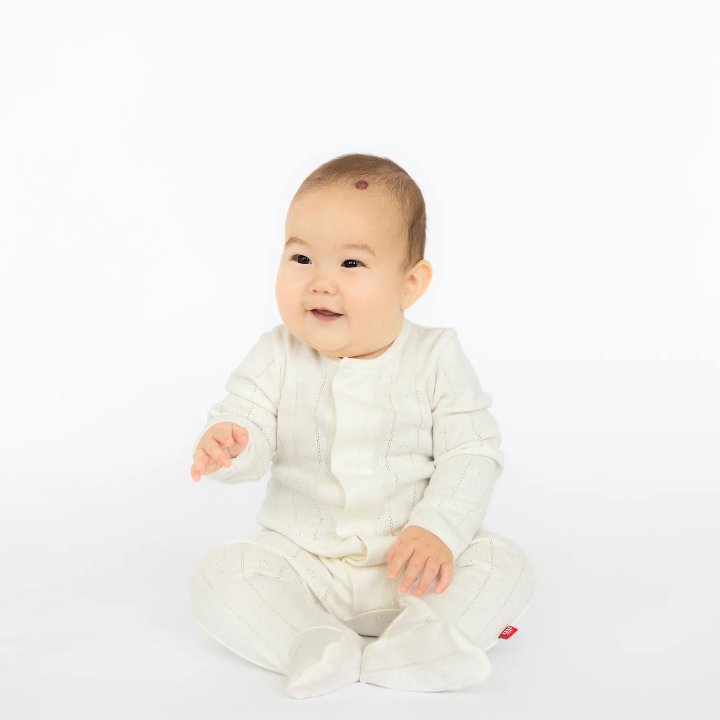 Ivory Love Lines Footie