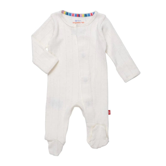 Ivory Love Lines Footie